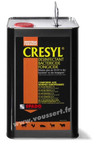 Nappe Bois Et Chiffon : Cresyl 12 d?sinfectant homologu? bidon de 5 L Nappe Bois Et Chiffon : Cresyl 12 d?sinfectant homologu? bidon de 5 L