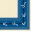 Serviette Dunilin Emilia Bleu 40 x 40 colis de 600