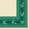 Serviette Dunilin non tisse Emilia vert 40 x 40 colis de 600