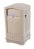 Collecteur dechet Landmark II Rubbermaid beige