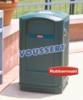 Collecteur dechet Landmark II Rubbermaid vert