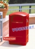 Collecteur dechet Landmark II Rubbermaid rouge