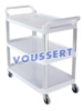 Chariot Rubbermaid XTRA blanc ouvert