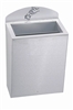 Poubelle murale Rossignol 50 L inox brossé Aquarella