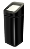 Poubelle a clapet grand volume Rossignol 80 L noir Voguia