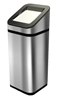 Poubelle a clapet grand volume Rossignol 80 L inox Voguia