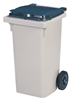 Conteneur à déchets 2 roues 90 Litres GRIS