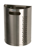 Poubelle exterieure décrochable 20 L murale poteau inox Rossignol