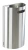 Poubelle murale Rossignol décrochable inox brosse 40 litres