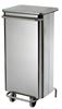 Poubelle de cuisine HACCP collecroule  inox 110 L