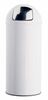Poubelle Rossignol grand volume blanc avec trappe