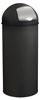 Poubelle Rossignol grand volume noir avec trappe