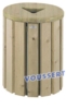 Corbeille BOIS ronde 50 litres