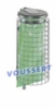 Poubelle sur poteau avec grille Gris manganese