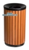 Poubelle bois exterieure 60 litres Rossignol