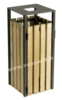Poubelle bois exterieure Rossignol 110 L carree