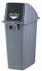 Poubelle tri selectif Rossignol 60 L trappe grise