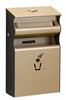 Cendrier exterieur mural Rossignol 2L poubelle 15 L champagne