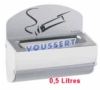 CENDRIER mural Platinium Etouffoir Blanc 0,5 Litres