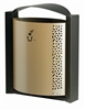 Poubelle exterieure Rossignol Arkea murale champagne 40 L