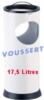 CENDRIER corbeille SABLE KIPSO 17,5 L Blanc
