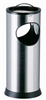 Cendrier corbeille sable Kipso 17,5 L inox brossé