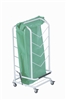 Poubelle collecteur à clapet HACCP blanc 110 L