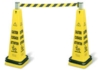 Barriere de securite Rubbermaid portable + ruban