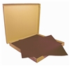 Nappe papier 70 x 70 cm chocolat colis de 500