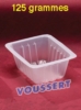 BARQUETTE plastique standard 125 grammes