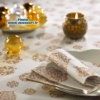 Nappe papier rouleau Noël Feerique Bronze 1,20 m x 25 m en non tissé