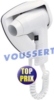 Sèche cheveux mural Piccolo 1200 W blanc