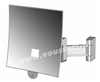 Miroir grossissant lumineux carré JVD Eclips