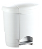 Poubelle a pedale 3 litres plastique blanche
