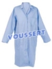 Blouse femme polycoton bleu pressions