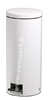Poubelle Rossignol a pédale 28 litres acier blanc