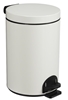 Poubelle a pedale Rossignol Sanelia 20 litres acier blanche