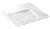 Assiette jetable cristal carré 180 x 180 colis de 72
