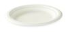 Assiette biodegradable jetable fibre de cannes D 180 colis de 1000
