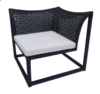 Fauteuil d'angle Brazilla en résine tressée