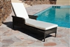 Bain de soleil resine tressee aluminium empilable Naxos Mikonos