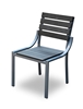 Chaise de jardin aluminium teck composite vieilli Equateur