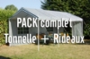 Pack tonnelle de jardin TOLI complet 3 x 6 m.