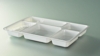 Plateau repas jetable 5 compartiments sans couvercle paquet de 200