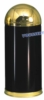 Poubelle Rubbermaid ronde Easy Push 56 L noir