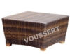 Table basse Bali pour extérieur en résine tressée