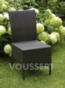 Chaise de jardin en résine tressé