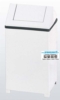 Poubelle acier trappe anti feu acier galvanise 40 litres