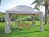 Tonnelle de jardin Luxe en aluminium 3 x 4 m Lams