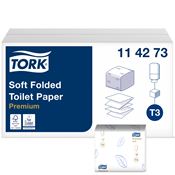 Papier toilette plat Tork Premium doux colis de 30